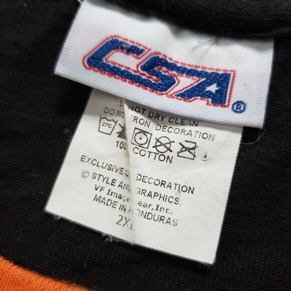 Vintage Y2k CSA Baltimore Orioles Size 2XL Mens Embroidered Black T-Shirt MLB - Picture 4 of 7